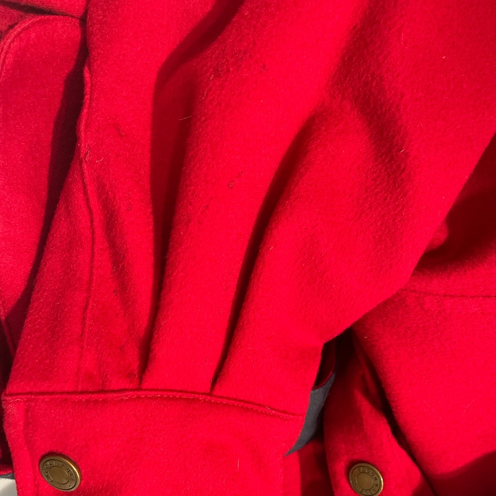 Faconnable red hooded wool jacket size M - Picture 5 of 8